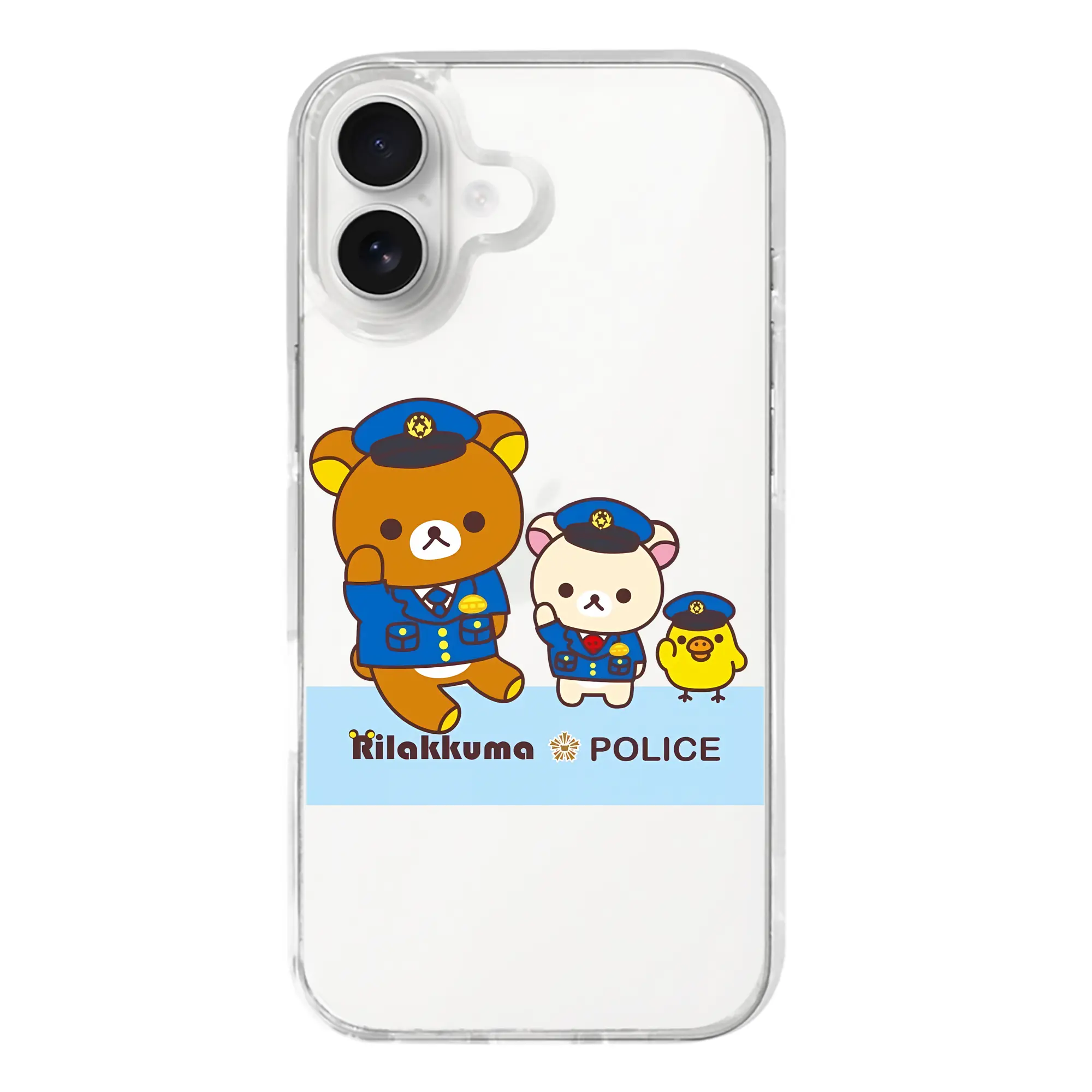 リラックマ (Rilakkuma) グッズ リラックマ (Rilakkuma) - iPhone 17シリーズ 透明スマホケース – 薄型・耐衝撃・精密フィット保護カバー